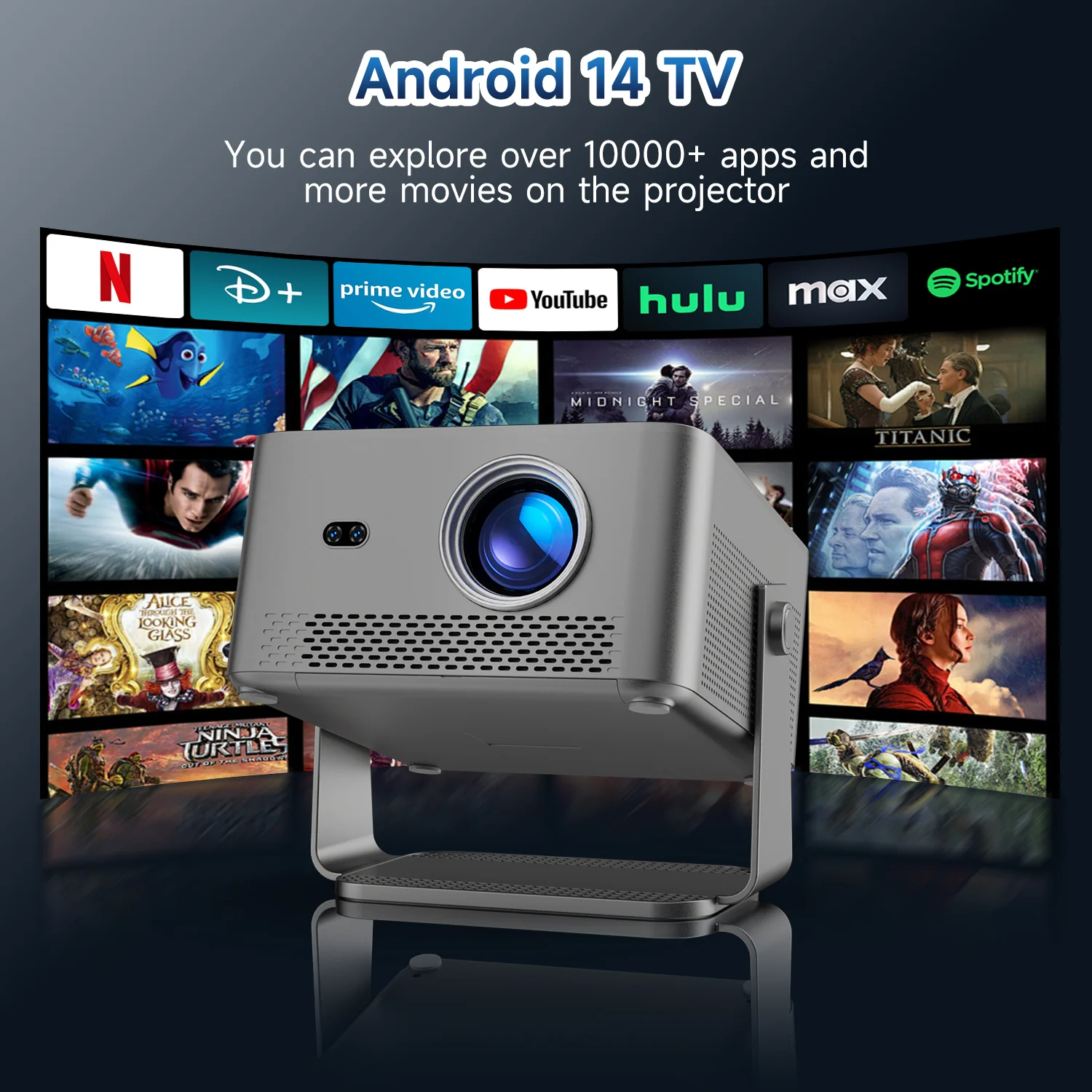 Magcubic 1080P Native Projector Auto Focus  1100ansi Projector 4K Portable Beam Home Theater - Image 3