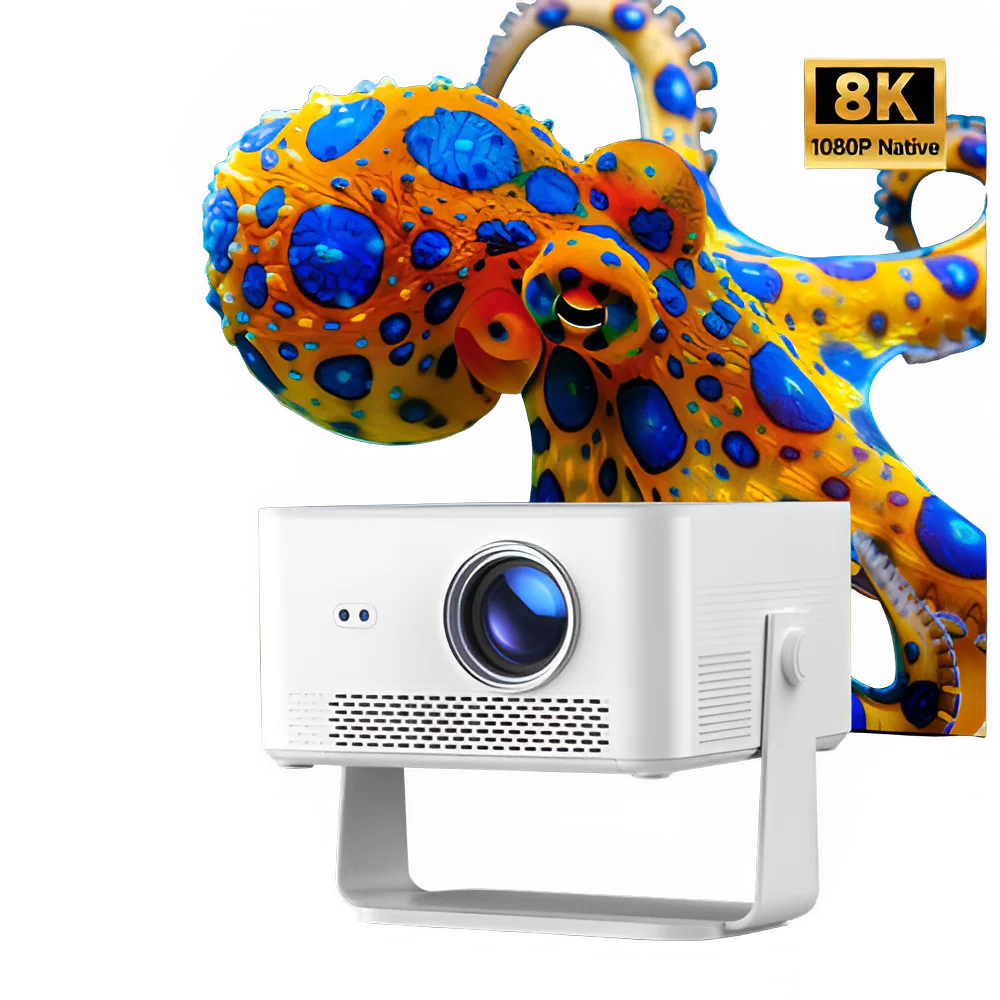 Magcubic HY450MAX Android 14 1100 Ansi Lumens LED Projector Native 1080P Wifi6 Beam 8K  Portable Projectors Movie Auto Focus - Image 3