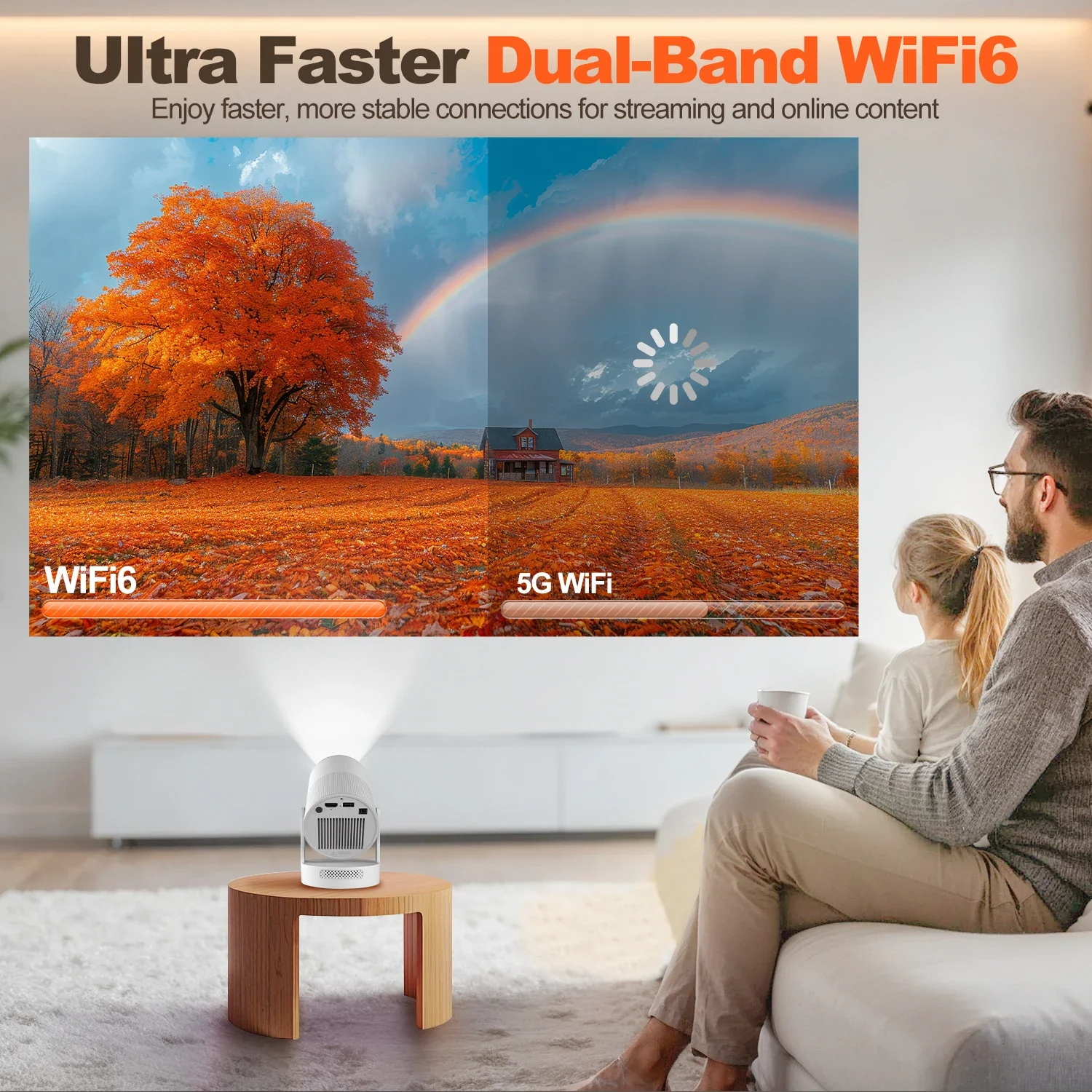 Magcubic 8K HY300 UItra Portable Projector with Electronic Focus 720P 260ANSI Speaker Android 11 BT5.4 180° flexible Home Outdoor - Image 7