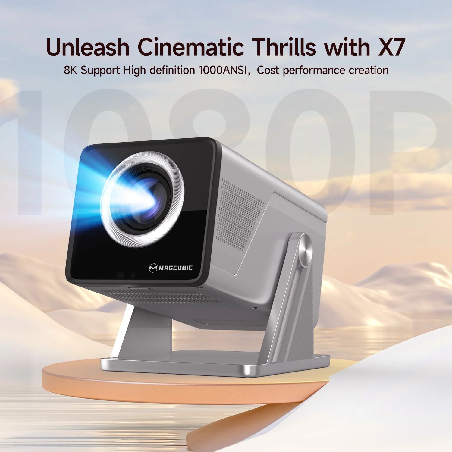 Magcubic 8K Support HD 1080P 1000ANSI X7 Projector With Android 14 5W Speaker  WiFi6 BT5.4 Outdoor Video Home Theater Projector - Image 7